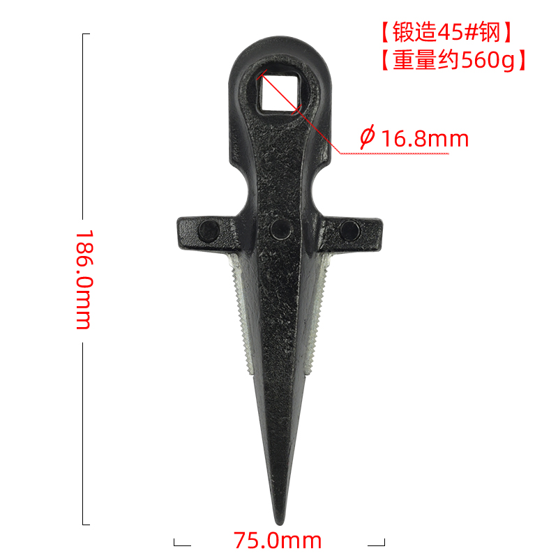 锻造 1联护刃器 黑色 又名I型护刃器 带定刀（T10材质）