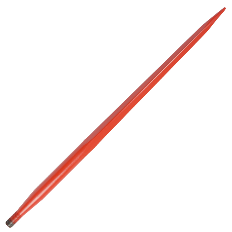 锻造耙齿 1100x45mm 红色 又名干草矛 耙尺 矛齿 干草捆矛 Hay spear 适用于拖拉机装载机等